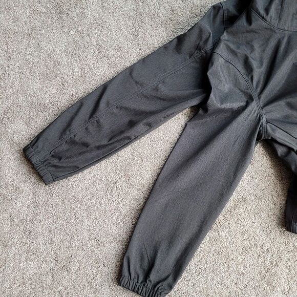 Nomad Jacket Mens Sz M Tech Fleece Lined Hooded Full Zip Snap Pockets Gray READ - Picture 13 of 15